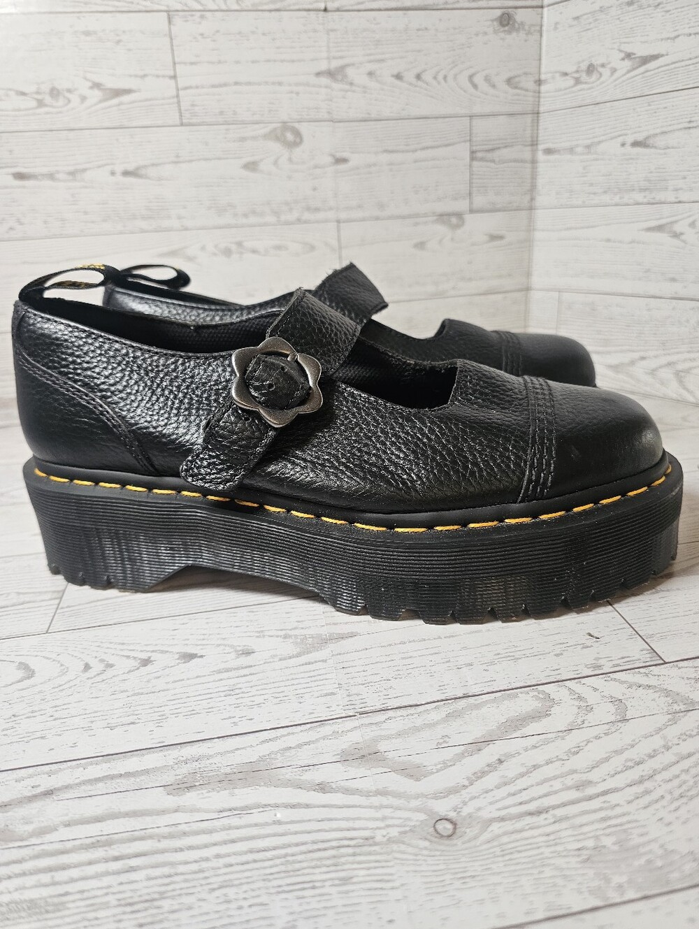Dr. Martens Addina Flower Platform Mary Janes 10